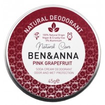 Ben & Anna Natural Deodorant naturalny dezodorant w kremie w metalowej puszce Grapefruit 45g