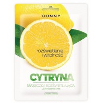 Conny Lemon Essence Mask rozświetlająca maseczka w płachcie Cytryna 23g