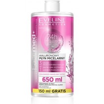 Eveline Facemed+ hialuronowy pyn micelarny 3w1 do cery bardzo wraliwej i suchej 650ml