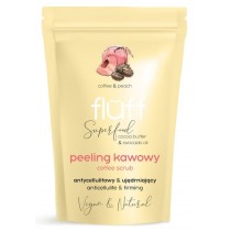 Fluff Coffee Scrub peeling kawowy do ciała Ujędrniający & Antycellulitowy Brzoskwinia 100g