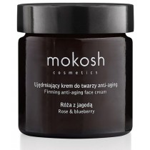 Mokosh Facial Cream Anti-aging Rose & Bluberry ujdrniajcy krem do twarzy anti-aging Ra z Jagod 60ml