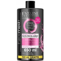 Eveline Facemed+ profesjonalny pyn micelarny 3w1 do kadego rodzaju cery 650ml