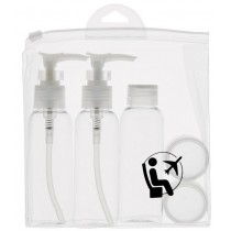 Inter Vion Travel Cosmetic Container Kit podróżny zestaw pojemników na kosmetyki 5szt