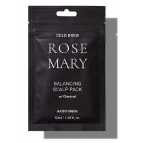 Rated Green Rosemary kuracja reguluj�ca do sk�ry g�owy z rozmarynem i aktywnym w�glem 50ml