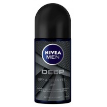 Nivea Men Deep antybakteryjny z aktywnym wglem antyperspirant w kulce 50ml