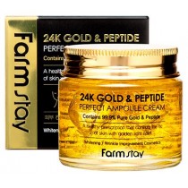 Farmstay 24K Gold & Peptide Perfect Ampoule Cream ampułka do twarzy Złoto & Peptydy 80ml
