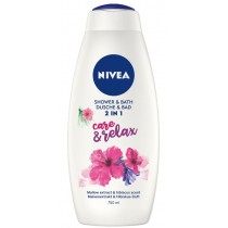 Nivea Shower & Bath pyn do kpieli i el pod prysznic 2w1 Care&Relax 750ml