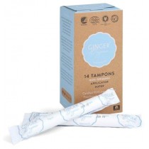 Ginger Organic Tampons Super tampony organiczne z aplikatorem 14szt