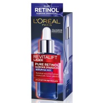 L`Oreal Revitalift Laser Pure Retinol serum redukujące zmarszczki na noc 30ml