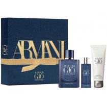 Giorgio Armani Acqua di Gio Profondo Woda perfumowana 75ml spray + Woda perfumowana 15ml + Żel pod prysznic 75ml