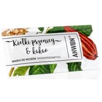 Anwen Maska do włosów wysokoporowatych Kiełki Pszenicy i Kakao 10ml