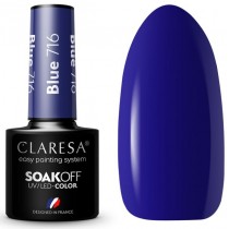Claresa Soak Off UV/LED Blue lakier hybrydowy 716 5g