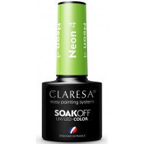 Claresa Soak Off UV/LED Neon lakier hybrydowy 4 5g