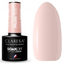 Claresa Soak Off UV/LED Nude lakier hybrydowy 105 5g