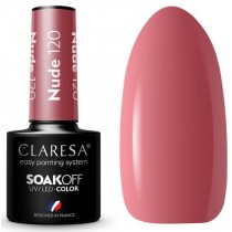 Claresa Soak Off UV/LED Nude lakier hybrydowy 120 5g