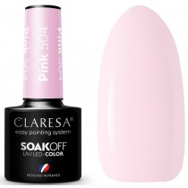 Claresa Soak Off UV/LED Pink lakier hybrydowy 504 5g