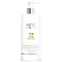 Apis Acne-Stop Cleansing Antibacterial Lotion oczyszczaj�ce mleczko antybakteryjne z zielon� herbat� 500ml