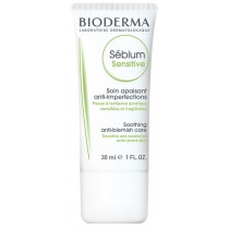 Bioderma Sebium Sensitive Soothing Anti-Blemish Care krem agodzcy podranienia skry trdzikowej 30ml
