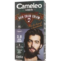 Cameleo Men Hair Color Cream farba do włosów, brody i wąsów 3.0 Dark Brown 30ml