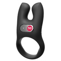 Fun Factory VIbrating Cock Ring wibrujcy piercie erekcyjny czarny
