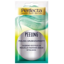 Perfecta Peeling gruboziarnisty gboko oczyszcza, redukuje nadmiar sebum, wygadza 8ml