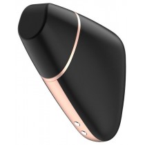 Satisfyer Love Triangle Air Pulse Stimulator + Vibration Black powietrzny stymulator echtaczki