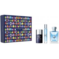 Versace Pour Homme Woda toaletowa 100ml spray + Woda toaletowa 10ml spray + Dezodorant 75ml sztyft