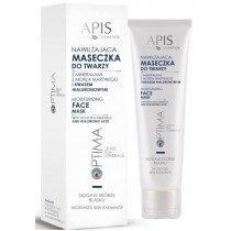 Apis Optima Moisturizing Face Mask maseczka nawilajca do twarzy z mineraami z Morza Martwego i kwasem hialuronowym 100ml