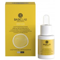 Basiclab Antyoksydacyjne serum regenerujce z 6% tetraisopalmitate, 0,5% koenzymem Q10 i olejem z ogrecznika 15ml
