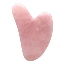 Fluff Gua Sha Stone kamień do masażu twarzy Różowy Kwarc