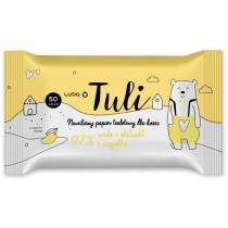 Luba Tuli nawilżany papier toaletowy dla dzieci z Wodą i Ekstraktem z Nagietka 50szt