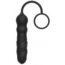 Marc Dorcel Deep Seeker Plug Anal korek analny i piercie na penisa Black