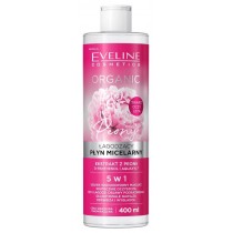 Eveline Organic agodzcy pyn micelarny do cery wraliwej i nadwraliwej Ekstrakt z Peoni 400ml