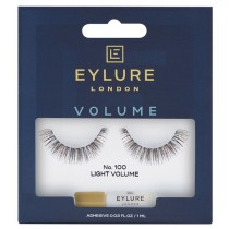 Eylure Naturalite Strip Eyelashes Volume sztuczne rzęsy z klejem efekt pogrubienia 100