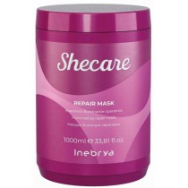 Inebrya Shecare Repair Mask maska złuszczająco-łagodząca do włosów zniszczonych zabiegami chemicznymi 1000ml