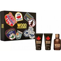 Dsquared2 Wood Pour Homme Woda toaletowa 50ml spray + el pod prysznic 50ml + Balsam po goleniu 50ml