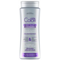 Joanna Ultra Color Silver Szampon do wosw blond, rozjanianych i siwych eliminujcy otawy odcie 400ml