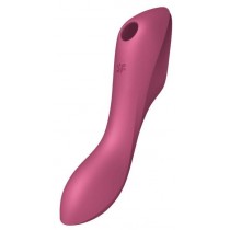 Satisfyer Curvy Trinity 3 Air Pulse Vibrator stymulator �echtaczki z wibracjami Red