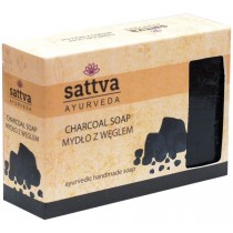 Sattva Body Soap indyjskie myd�o z w�glem Charcoal 125g