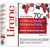 Lirene Odmadzajcy Resweratrol krem odbudowujcy do twarzy 70+ na dzie i na noc 50ml
