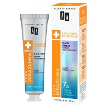 AA Cera Wrażliwa Łagodzenie Podrażnień S.O.S. hipoalergiczny krem kojąco- regenerujący do każdego rodzaju cery 50ml