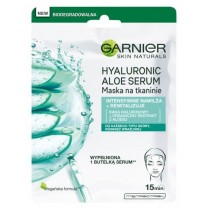 Garnier Skin Naturals Hyaluronic Aloe Serum maska intensywnie nawilajca na tkaninie 28g