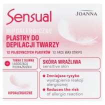 Joanna Sensual hipoalergiczne plastry do depilacji twarzy 12szt