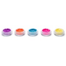 Makeup Revolution Creator Artist Loose Pigment Pots zestaw sypkich pudrw Purple, Coral, Blue, Pink, Yellow 5x0,8g