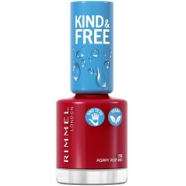Rimmel Kind & Free Clean Nail Polish lakier do paznokci 156 Poppy Pop Red 8ml