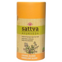 Sattva Natural Herbal Dye for Hair naturalna zio�owa farba do w�os�w Caramel Blonde 150g