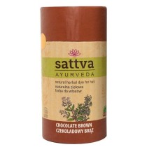 Sattva Natural Herbal Dye for Hair naturalna zio�owa farba do w�os�w Chocolate Brown 150g
