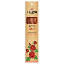 Sattva Natural Indian Incense naturalne indyjskie kadzido Rose 15szt