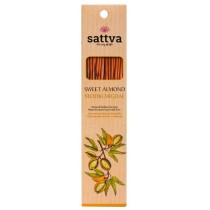 Sattva Natural Indian Incense naturalne indyjskie kadzid�o Sweet Almond 15szt
