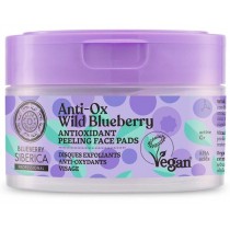 Siberica Professional Blueberry Anti-Ox Wild Blueberry Wegaskie antyoksydacyjne peelingujce patki do twarzy 20szt